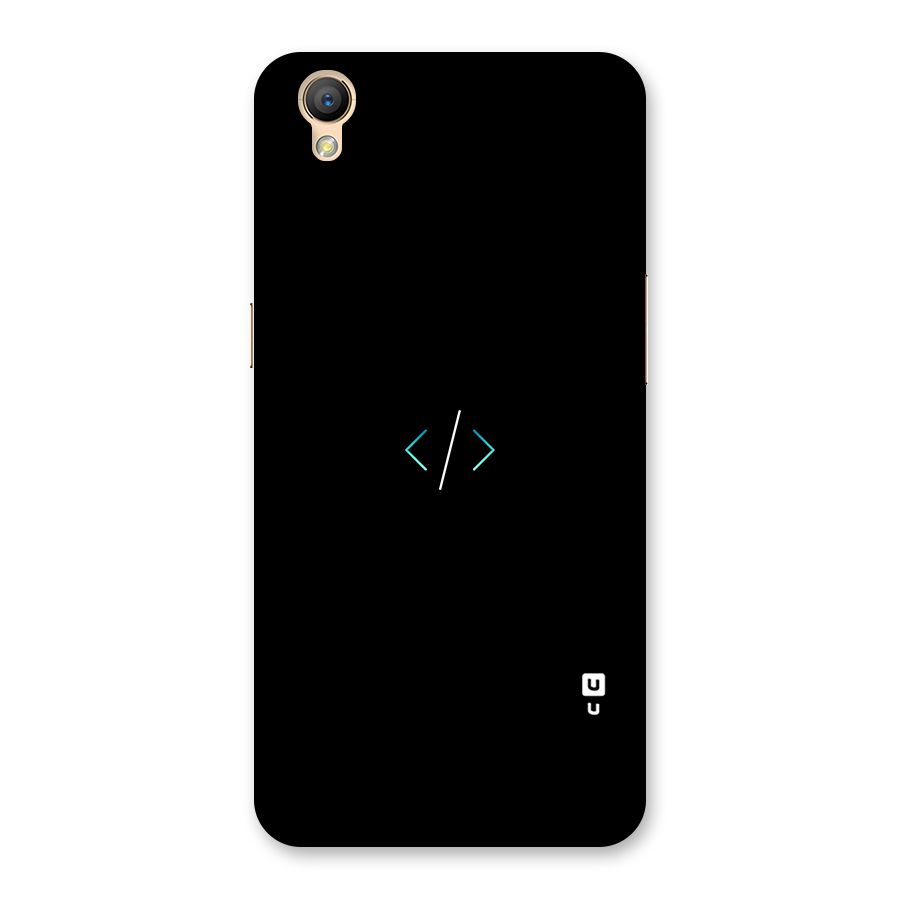 Minimal Dark Coding Back Case for Oppo A37