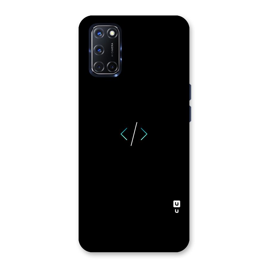 Minimal Dark Coding Back Case for Oppo A52