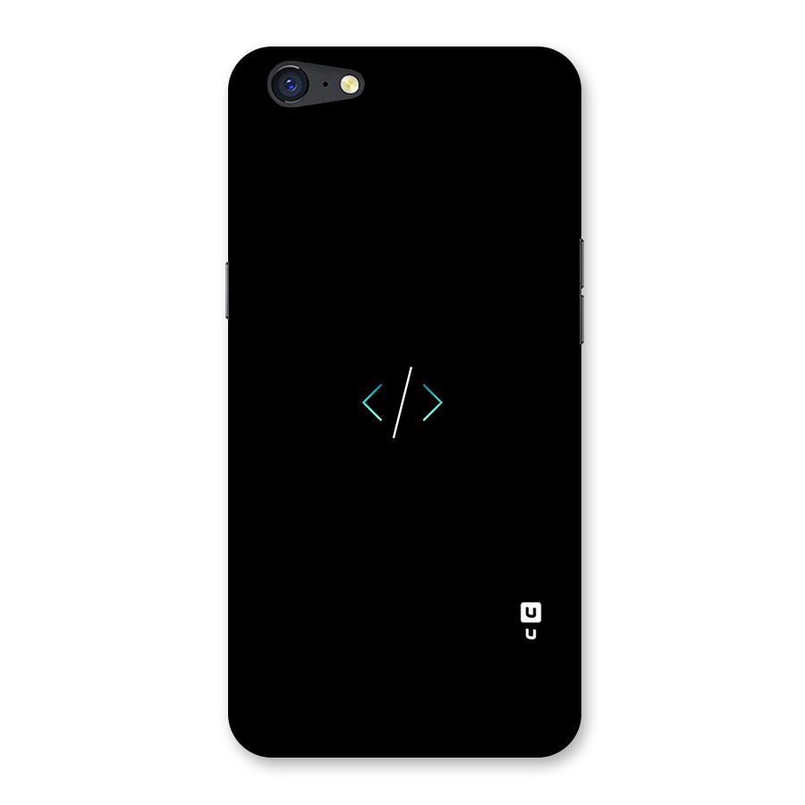 Minimal Dark Coding Back Case for Oppo A71