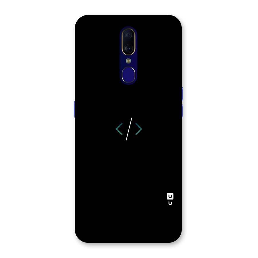 Minimal Dark Coding Back Case for Oppo A9