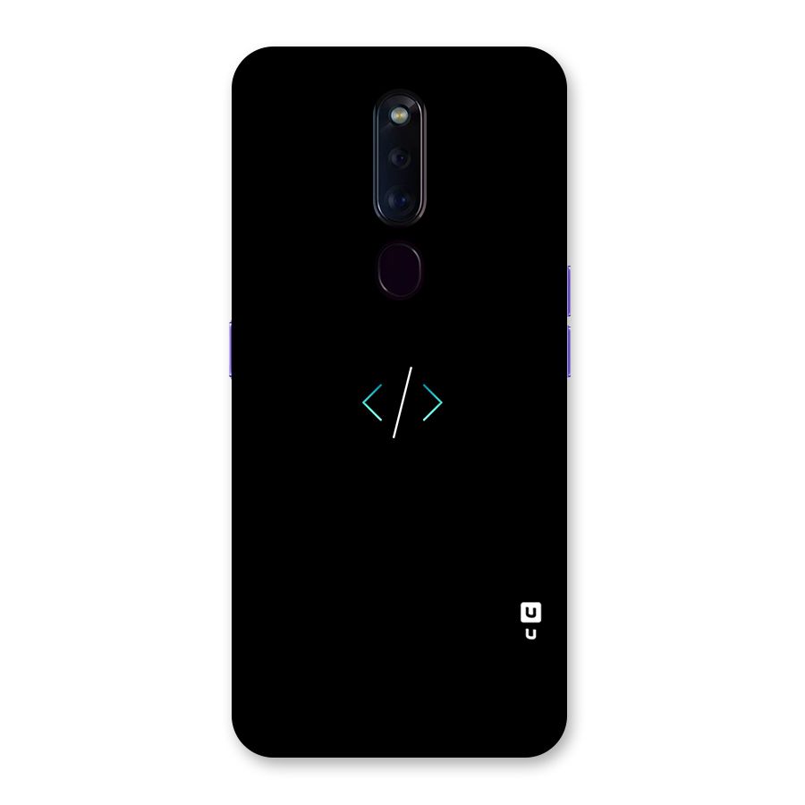 Minimal Dark Coding Back Case for Oppo F11 Pro