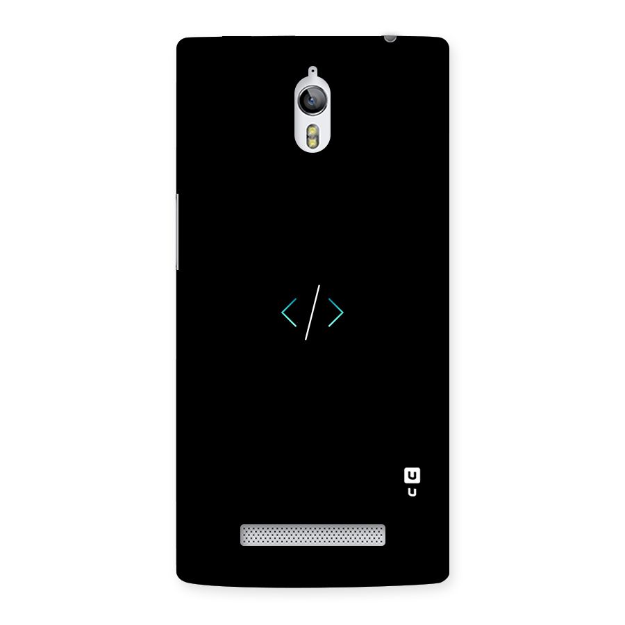 Minimal Dark Coding Back Case for Oppo Find 7