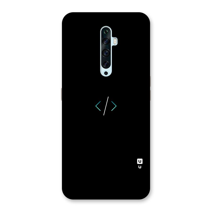 Minimal Dark Coding Back Case for Oppo Reno2 Z