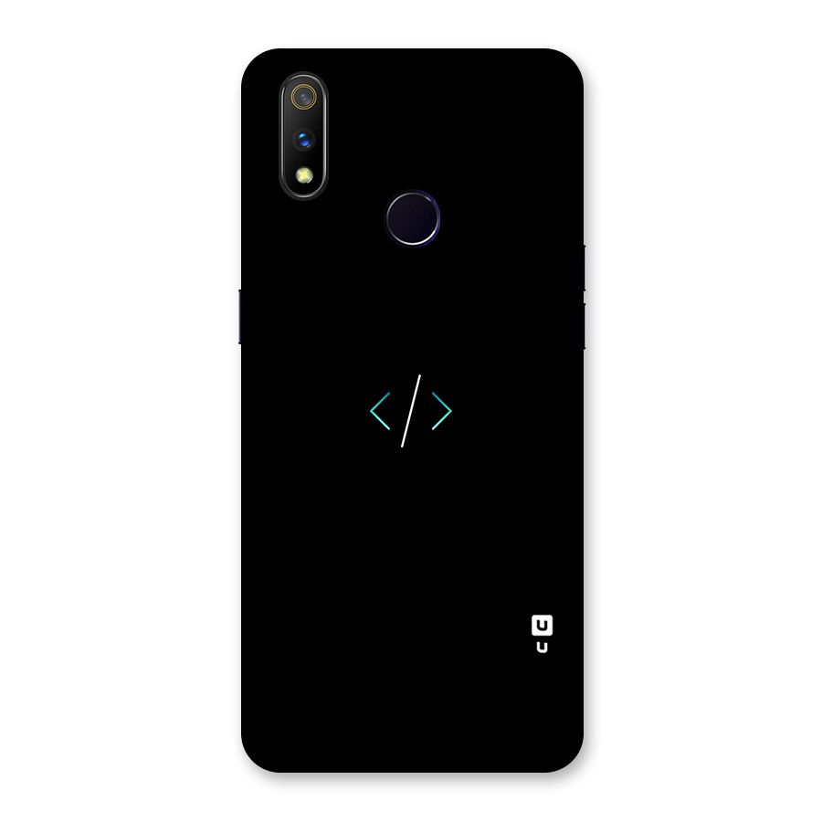 Minimal Dark Coding Back Case for Realme 3 Pro