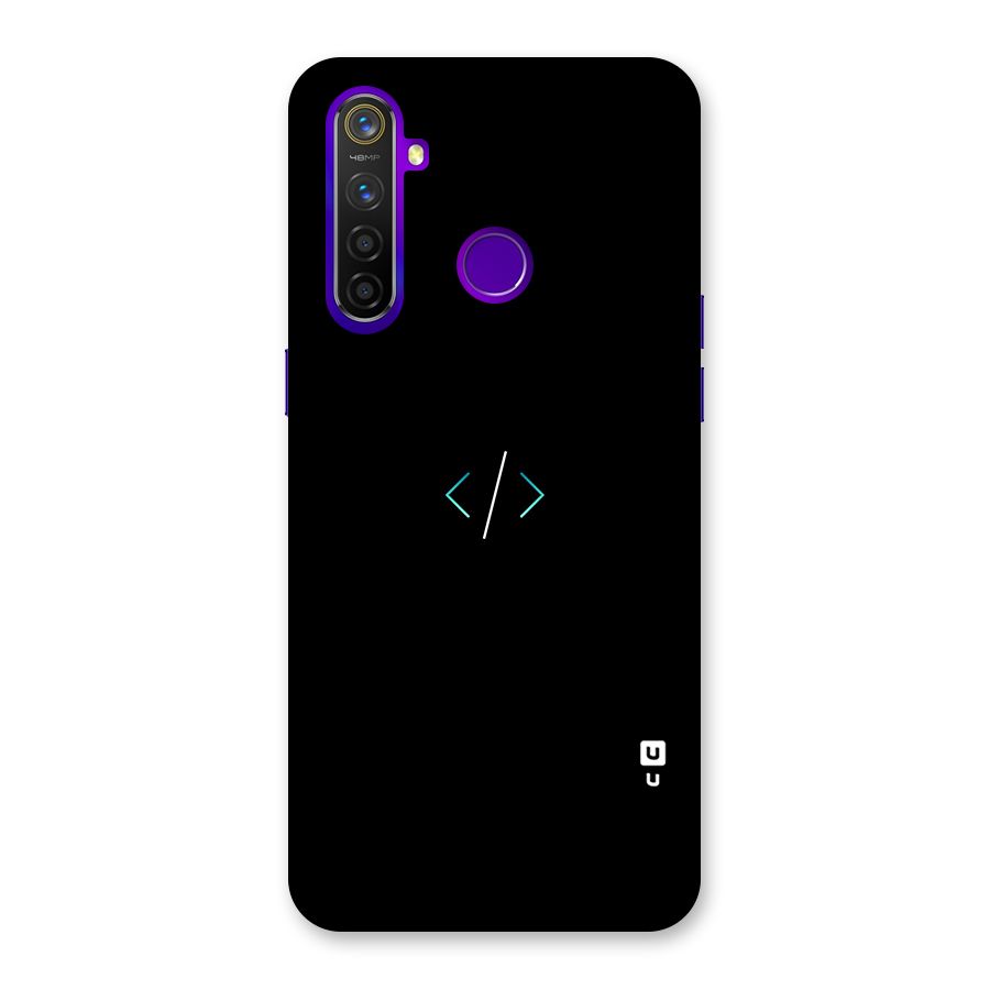 Minimal Dark Coding Back Case for Realme 5 Pro