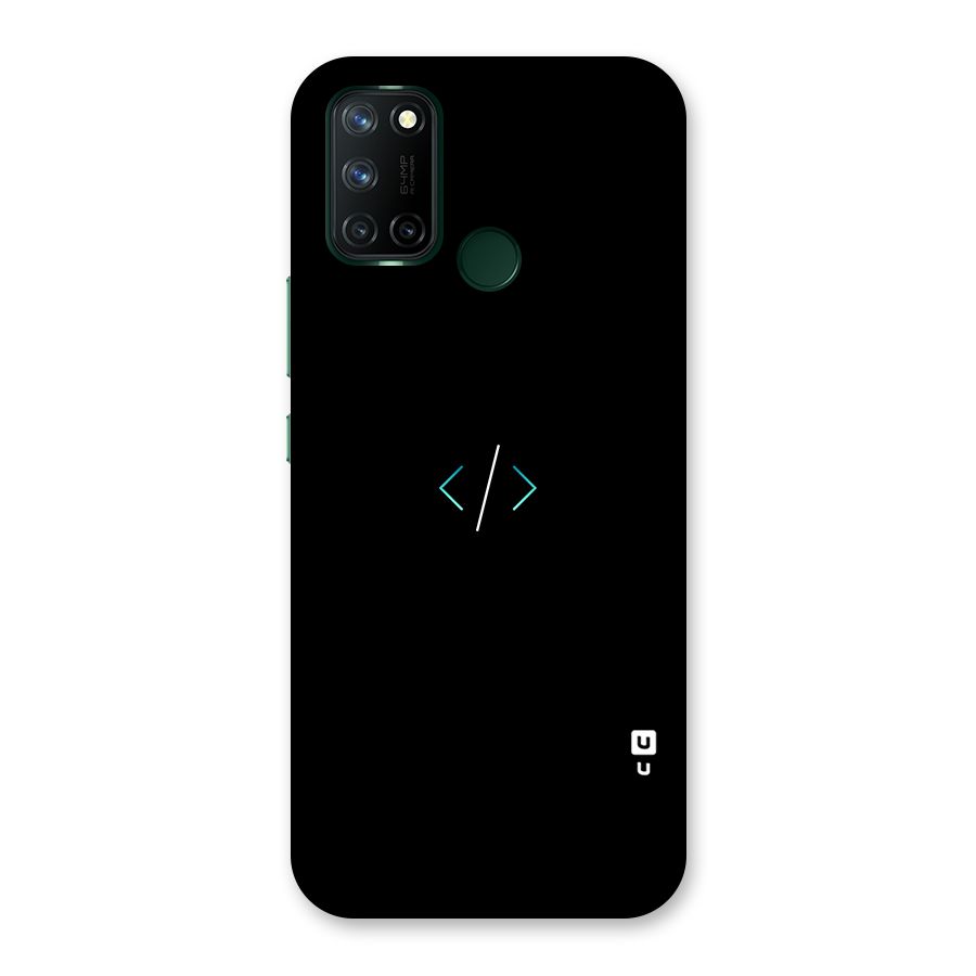 Minimal Dark Coding Back Case for Realme 7i
