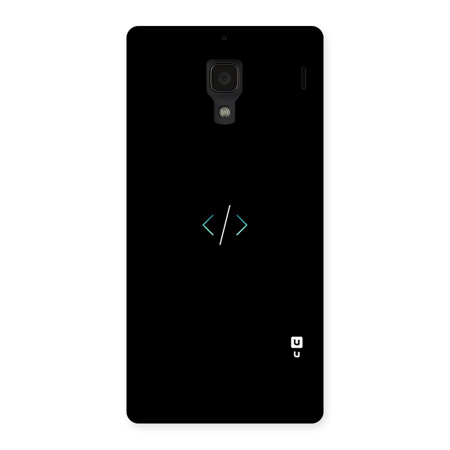 Minimal Dark Coding Back Case for Redmi 1S
