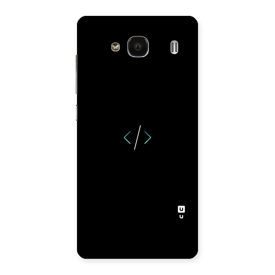 Minimal Dark Coding Back Case for Redmi 2