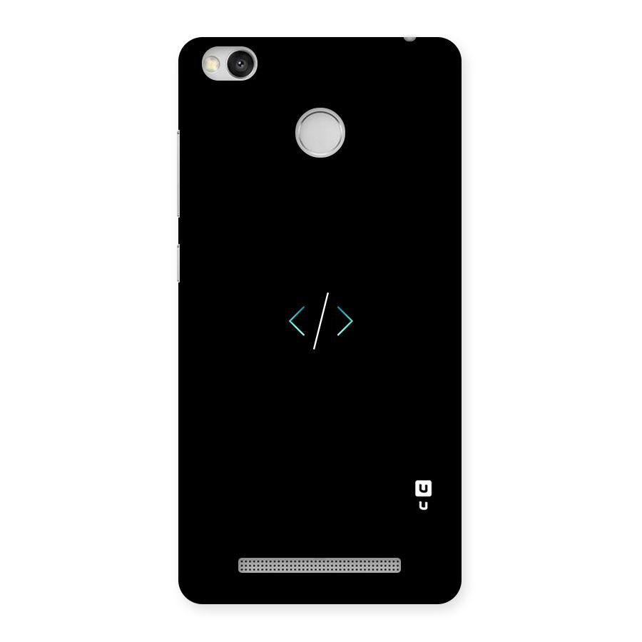 Minimal Dark Coding Back Case for Redmi 3S Prime