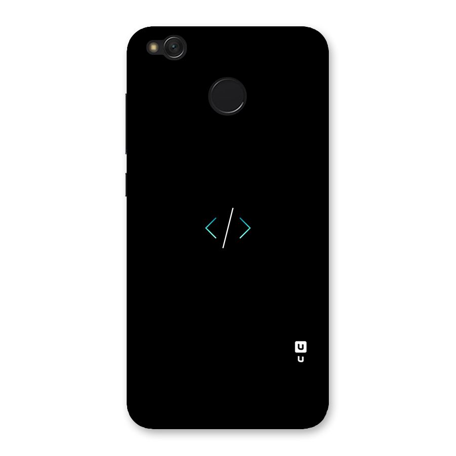 Minimal Dark Coding Back Case for Redmi 4