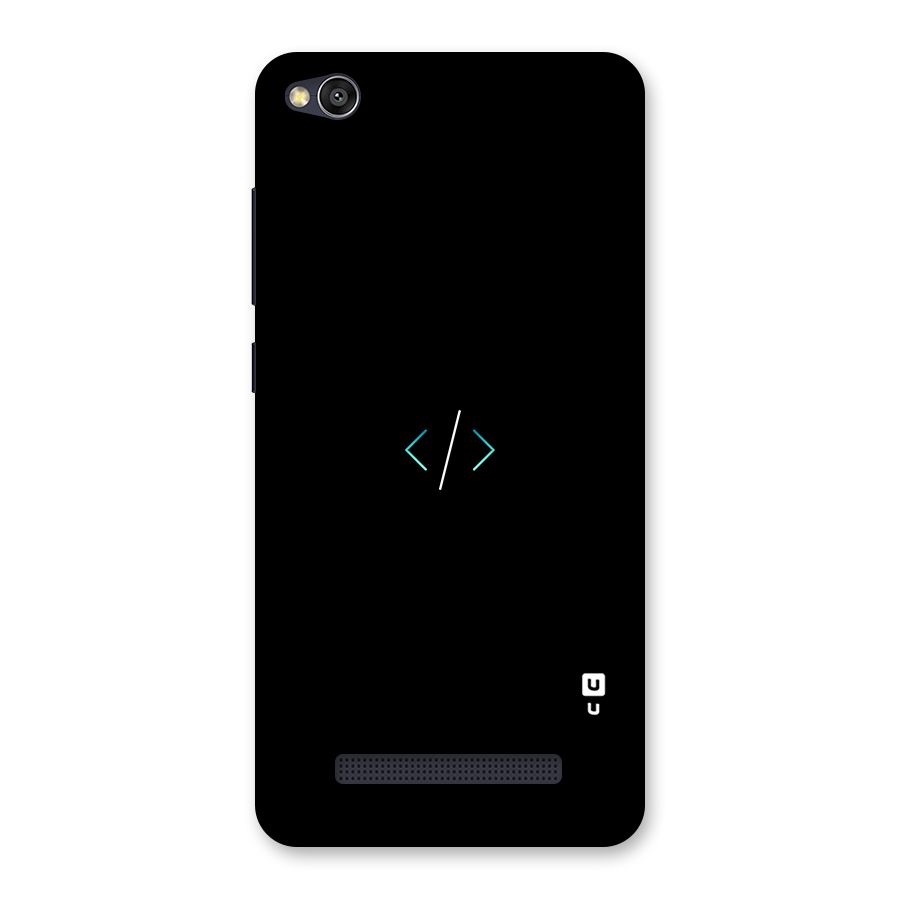 Minimal Dark Coding Back Case for Redmi 4A