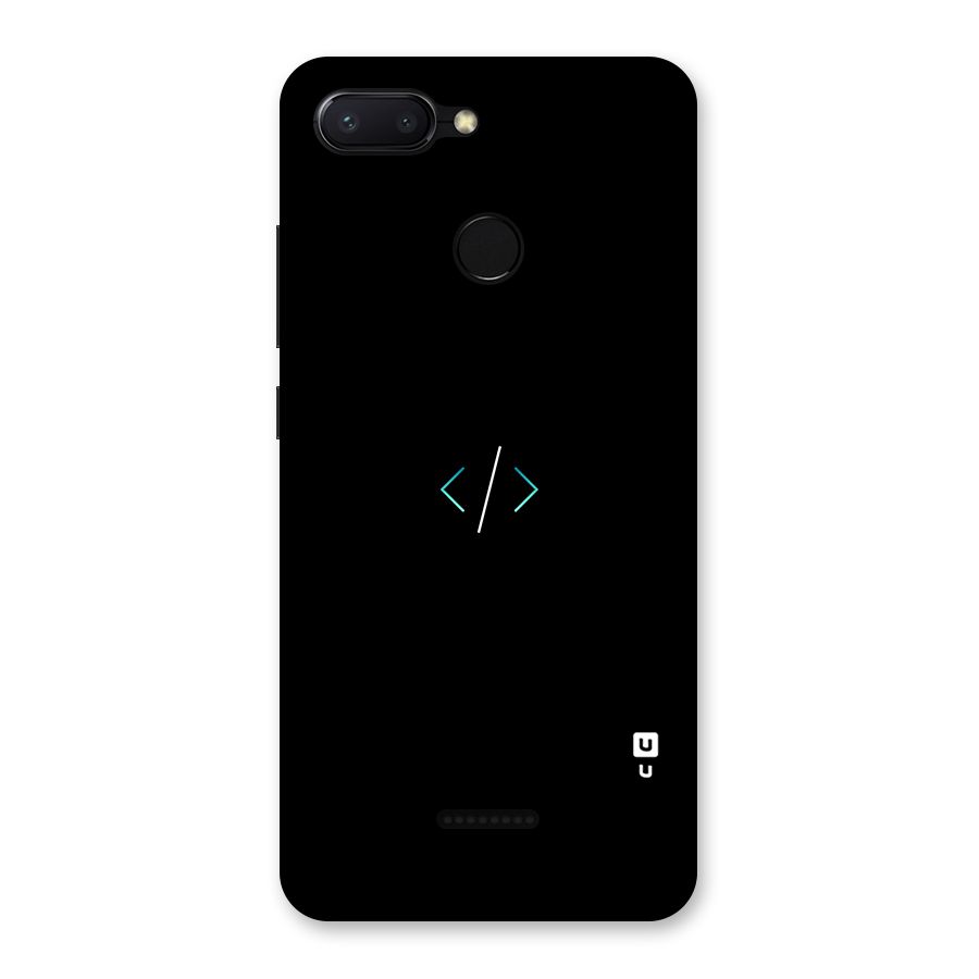 Minimal Dark Coding Back Case for Redmi 6