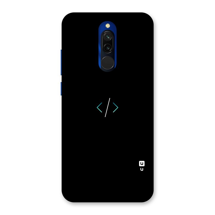 Minimal Dark Coding Back Case for Redmi 8