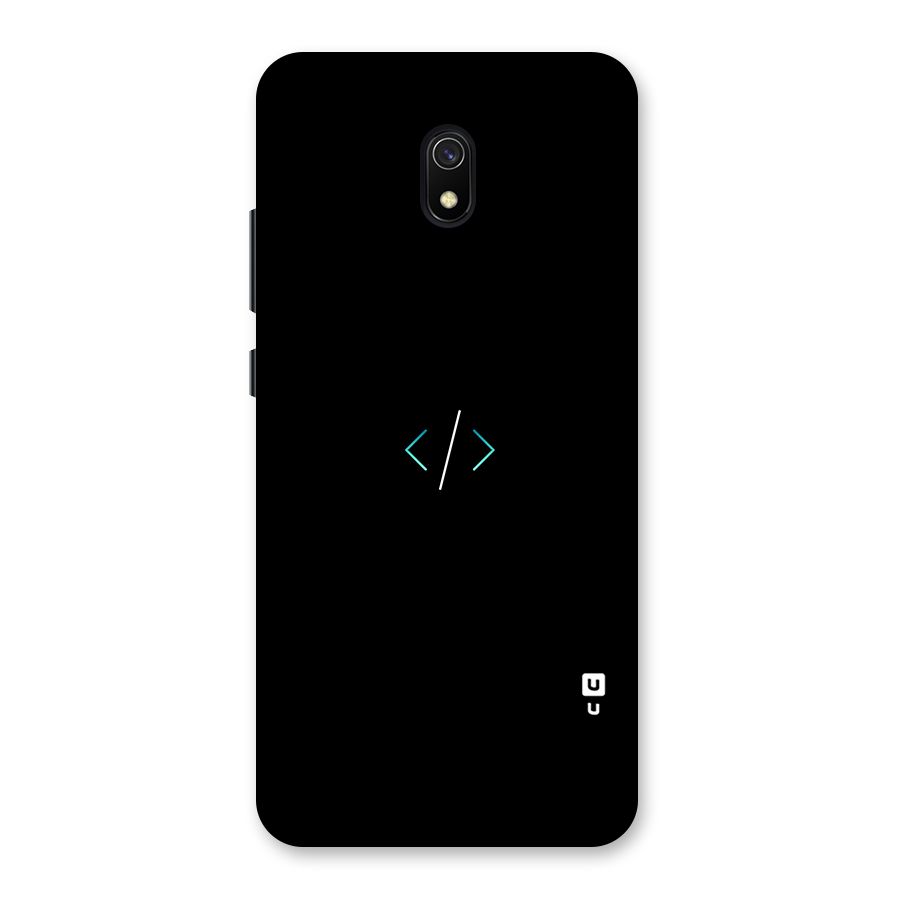 Minimal Dark Coding Back Case for Redmi 8A