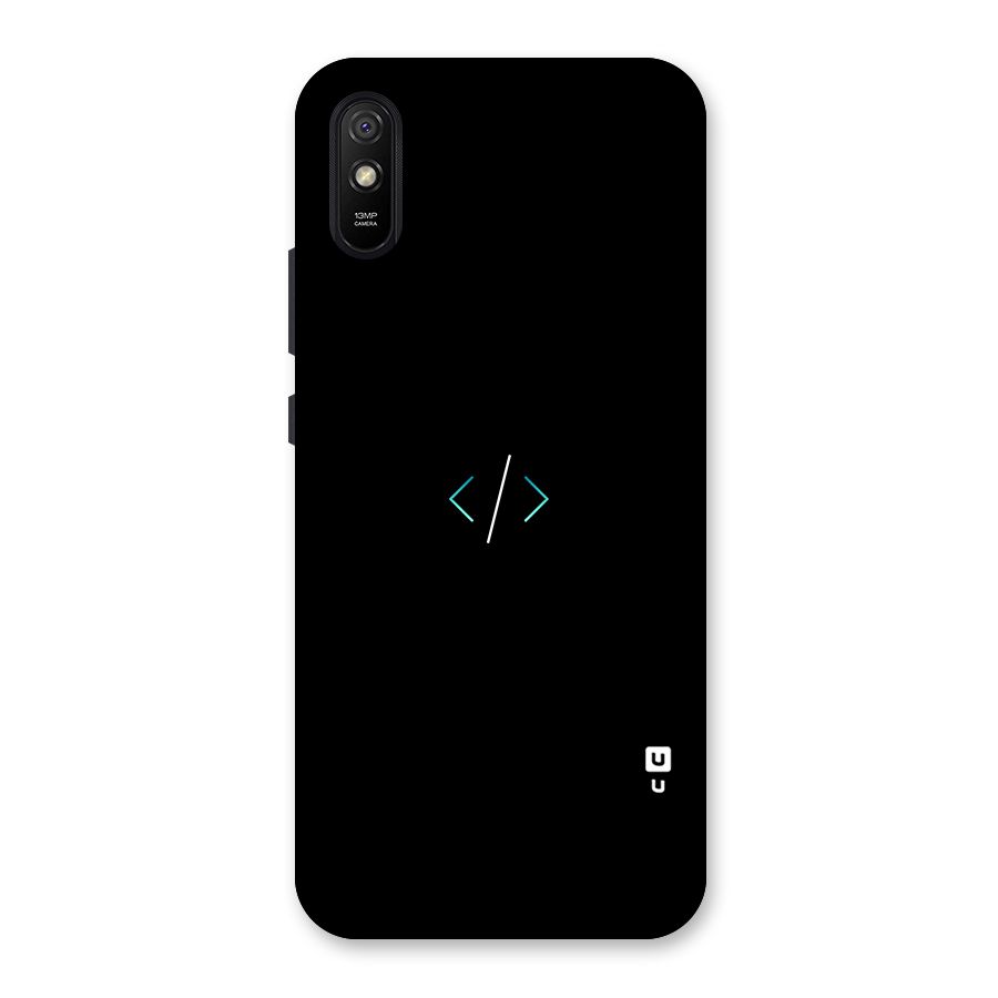 Minimal Dark Coding Back Case for Redmi 9A