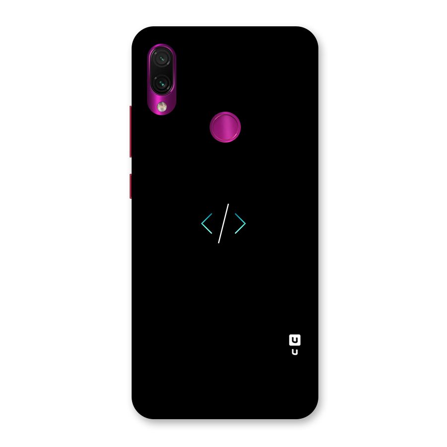 Minimal Dark Coding Back Case for Redmi Note 7 Pro