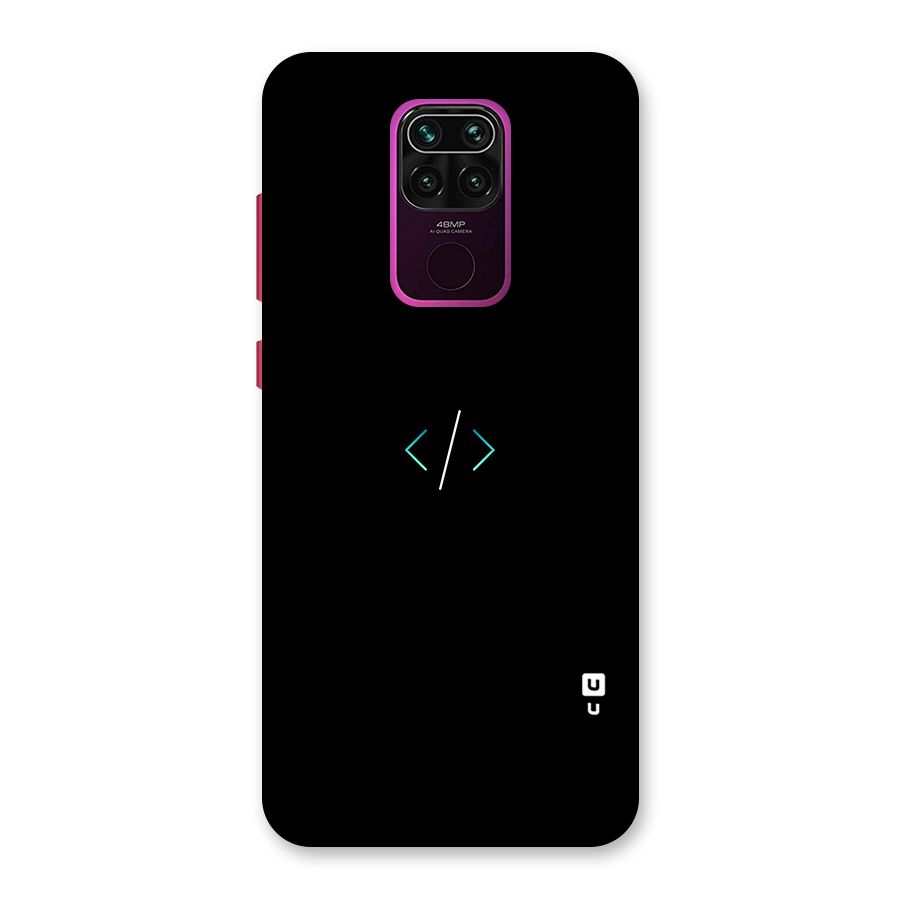 Minimal Dark Coding Back Case for Redmi Note 9