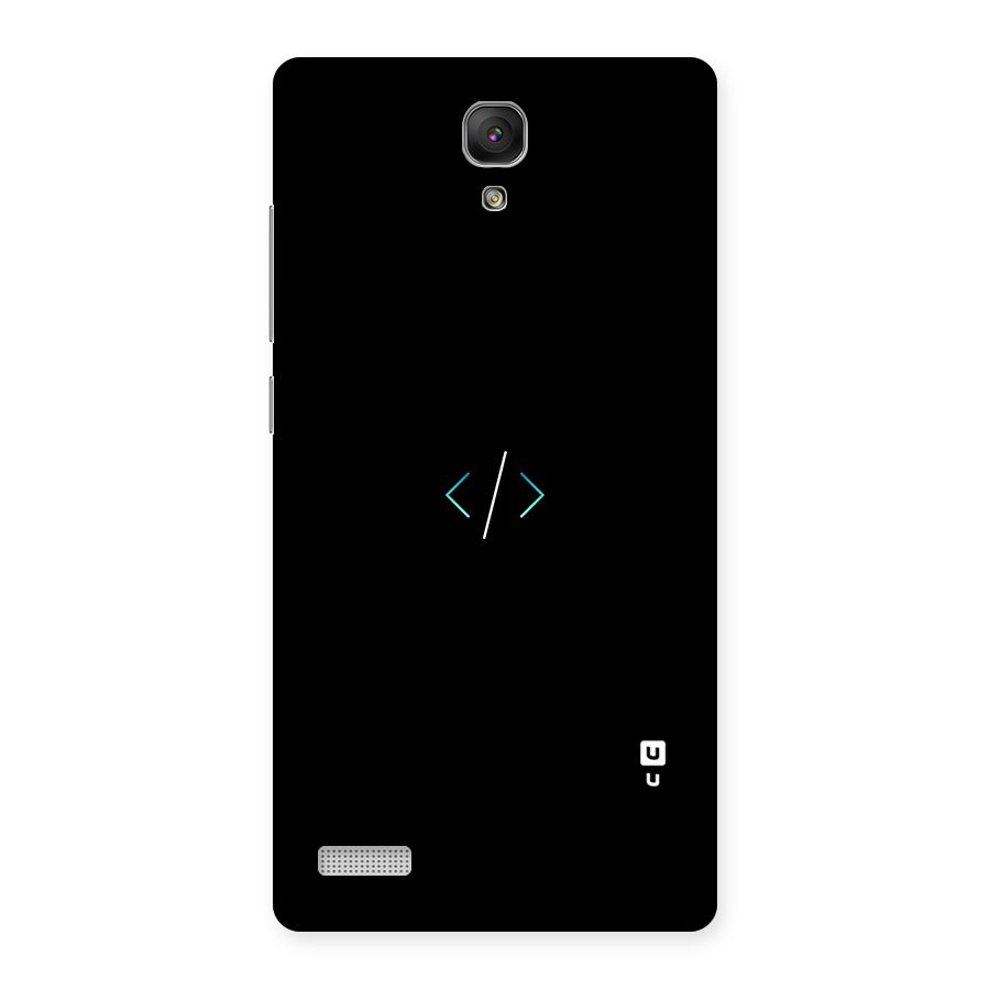 Minimal Dark Coding Back Case for Redmi Note Prime