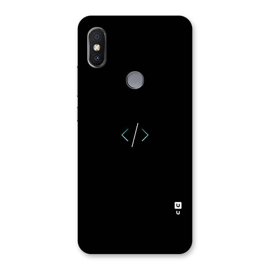 Minimal Dark Coding Back Case for Redmi Y2