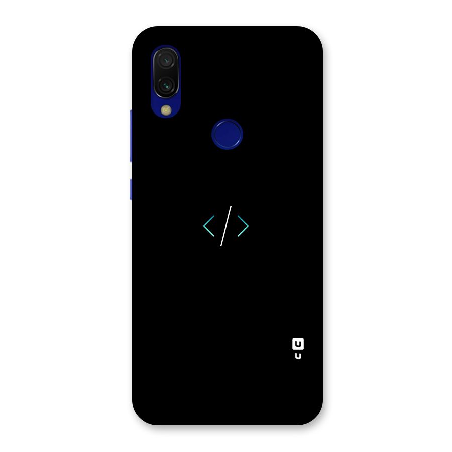 Minimal Dark Coding Back Case for Redmi Y3