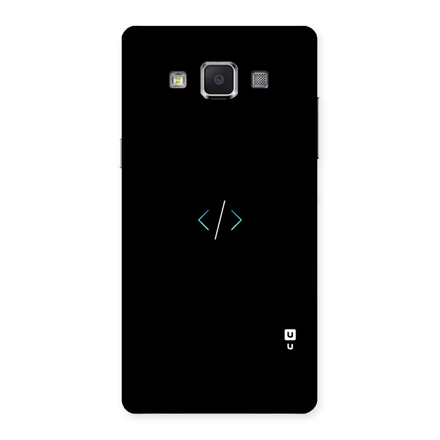 Minimal Dark Coding Back Case for Samsung Galaxy A5