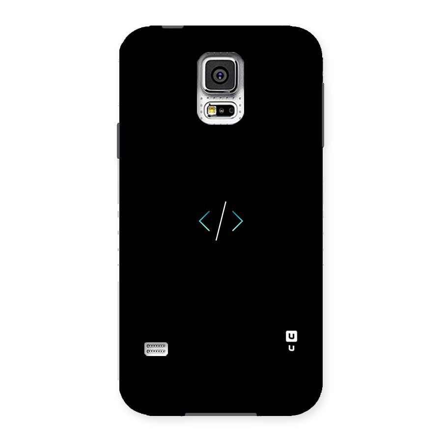 Minimal Dark Coding Back Case for Samsung Galaxy S5