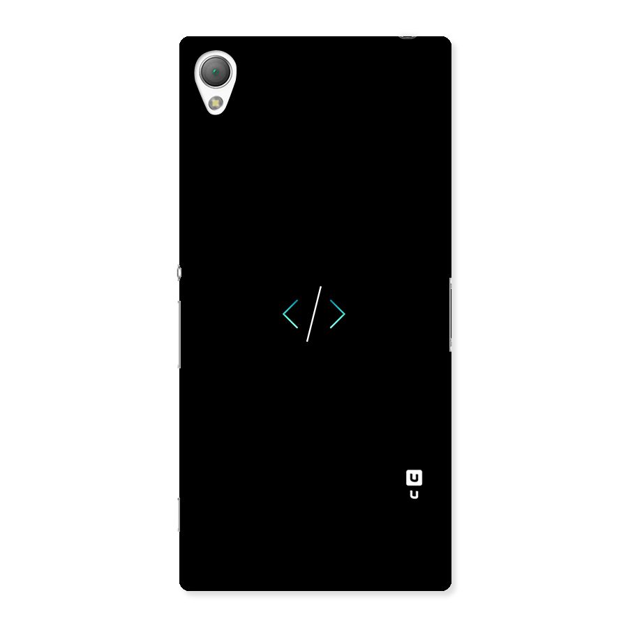 Minimal Dark Coding Back Case for Sony Xperia Z3