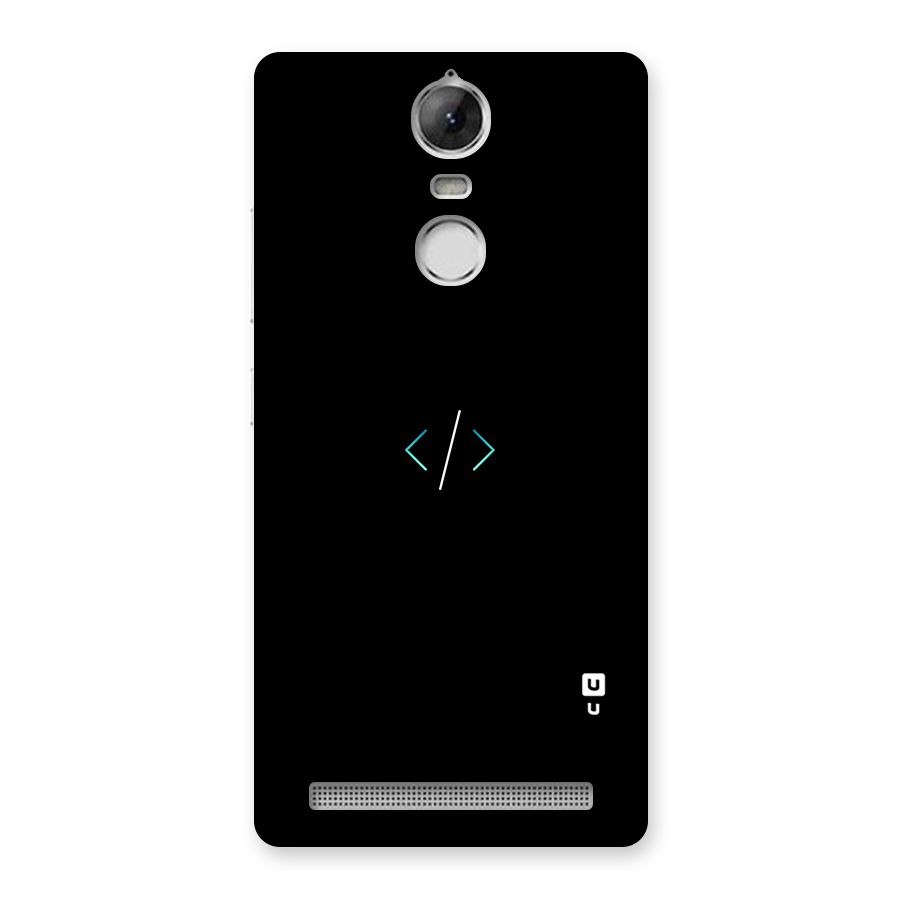 Minimal Dark Coding Back Case for Vibe K5 Note
