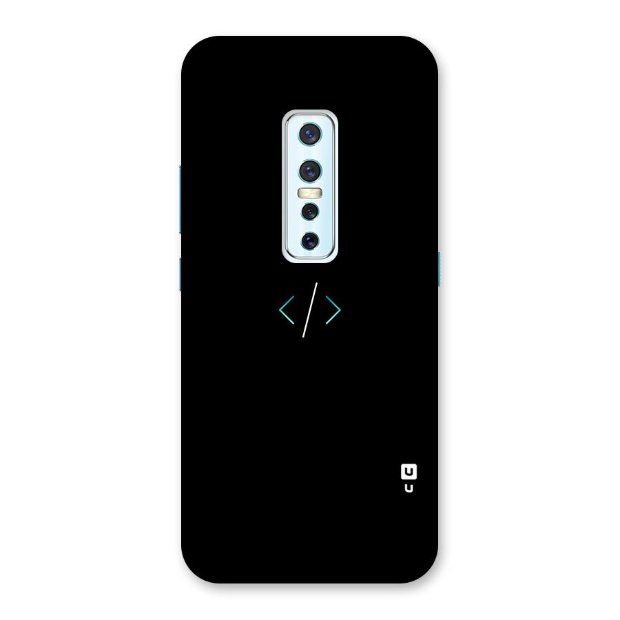Minimal Dark Coding Back Case for Vivo V17 Pro