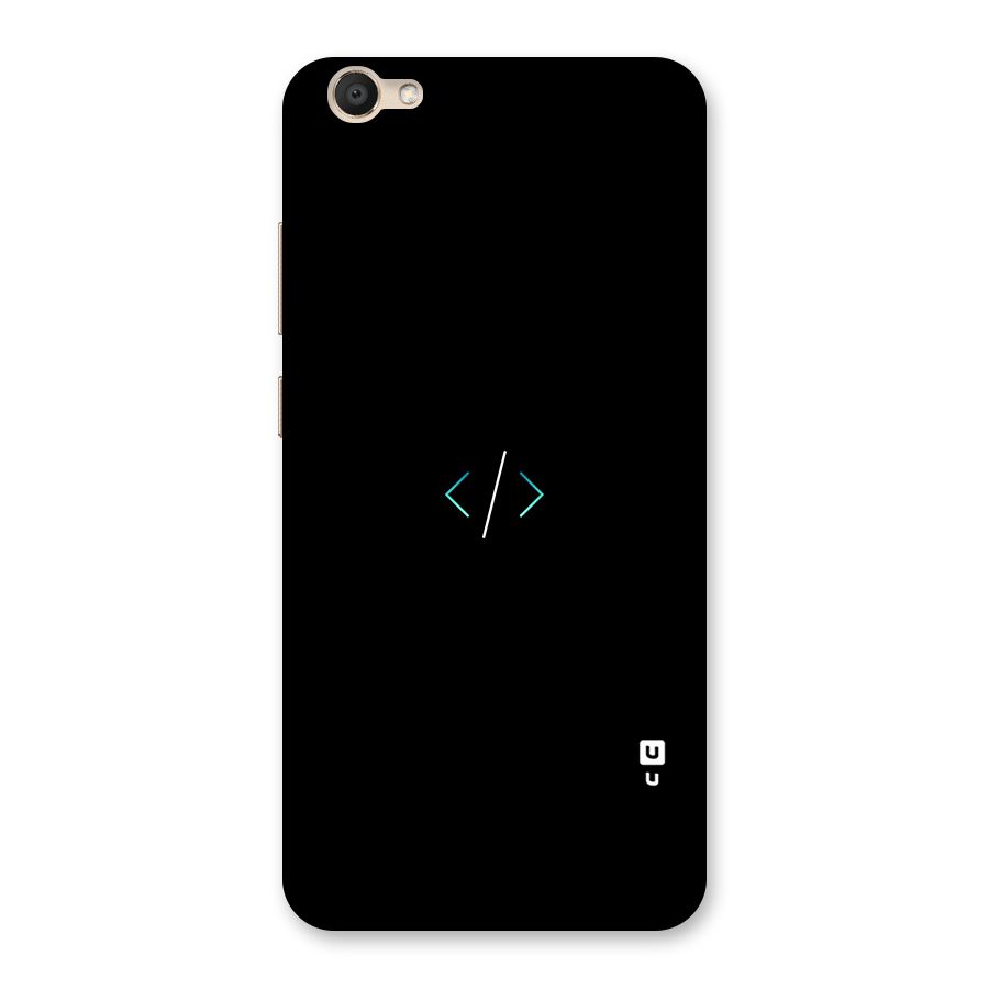 Minimal Dark Coding Back Case for Vivo V5