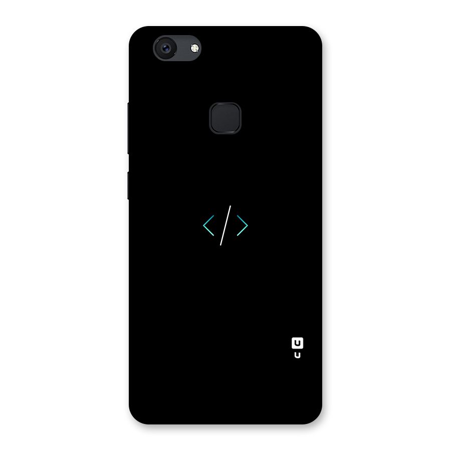 Minimal Dark Coding Back Case for Vivo V7 Plus