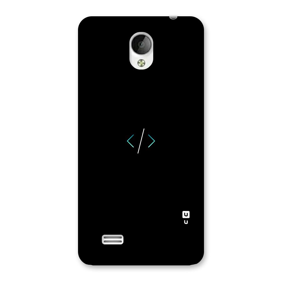 Minimal Dark Coding Back Case for Vivo Y21