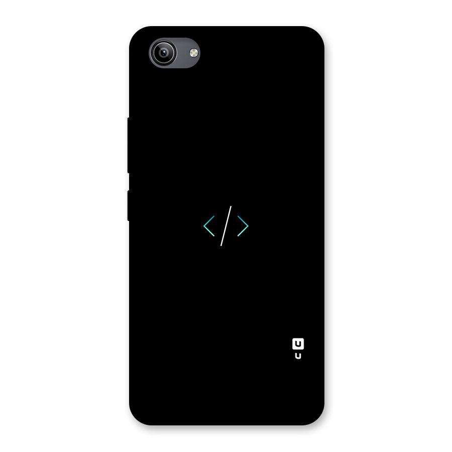Minimal Dark Coding Back Case for Vivo Y81i