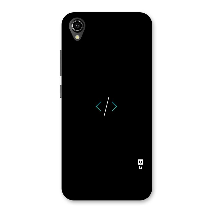 Minimal Dark Coding Back Case for Vivo Y90