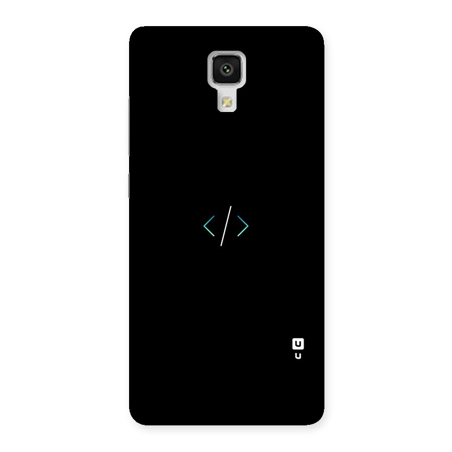 Minimal Dark Coding Back Case for Xiaomi Mi 4