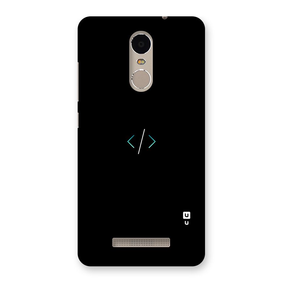Minimal Dark Coding Back Case for Xiaomi Redmi Note 3