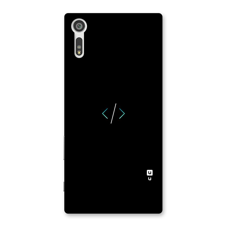 Minimal Dark Coding Back Case for Xperia XZ