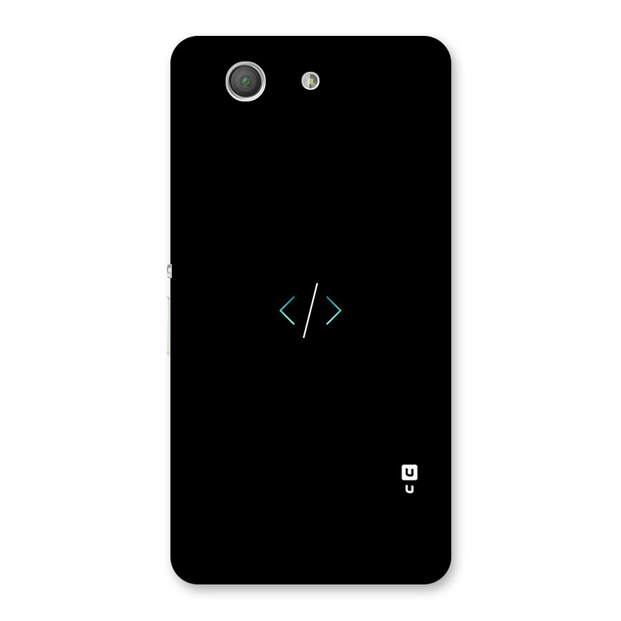 Minimal Dark Coding Back Case for Xperia Z3 Compact