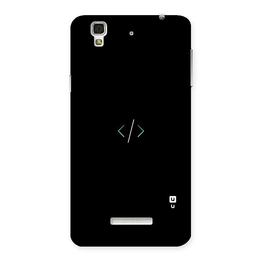 Minimal Dark Coding Back Case for Yu Yureka