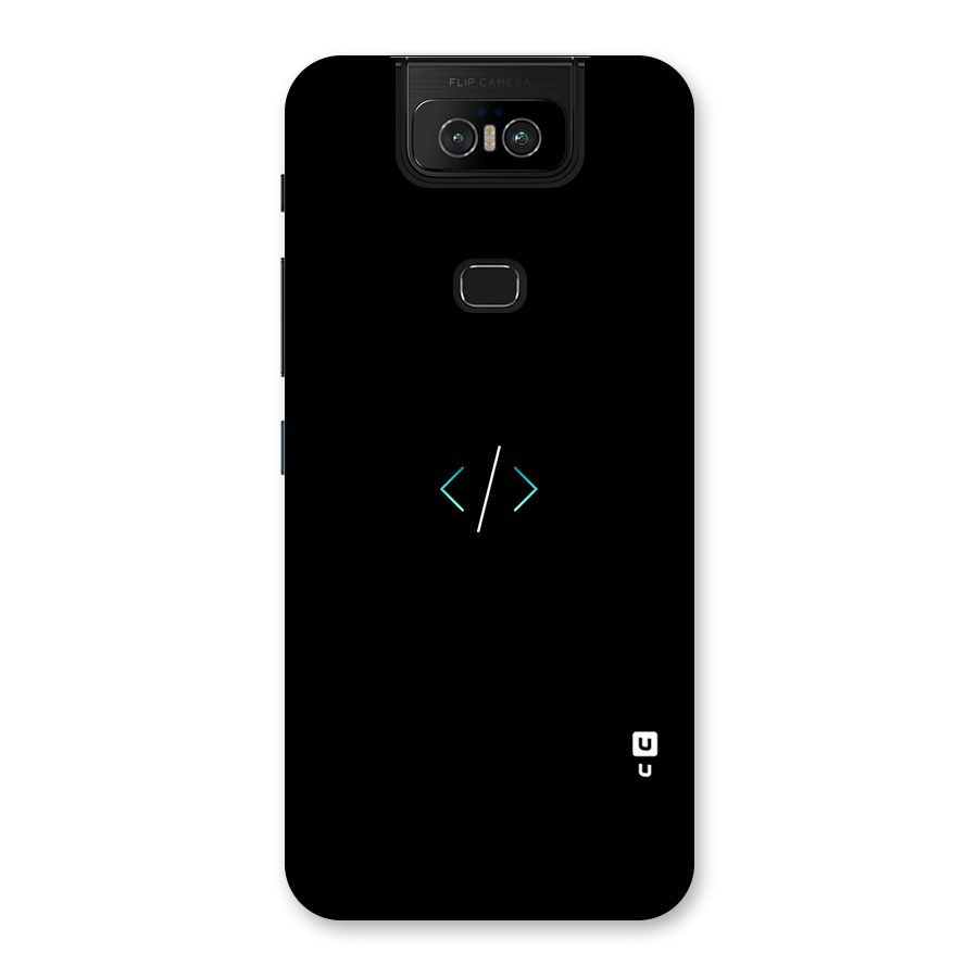 Minimal Dark Coding Back Case for Zenfone 6z