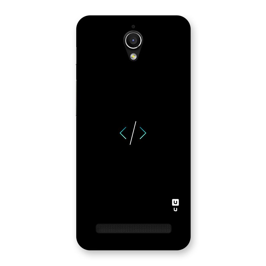 Minimal Dark Coding Back Case for Zenfone Go