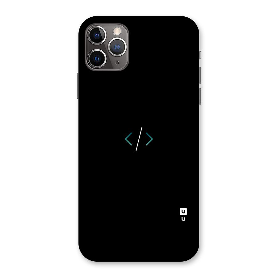Minimal Dark Coding Back Case for iPhone 11 Pro Max