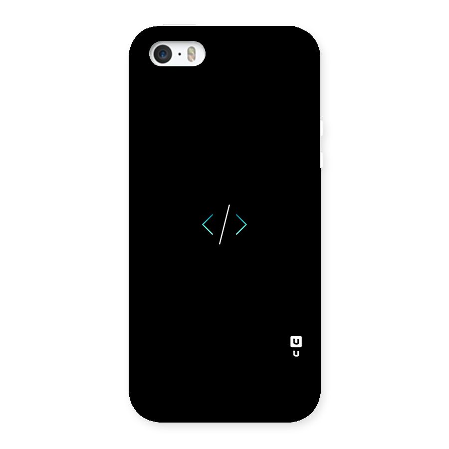 Minimal Dark Coding Back Case for iPhone 5 5S