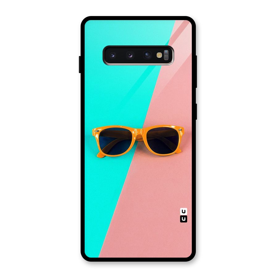 Minimal Glasses Glass Back Case for Galaxy S10 Plus