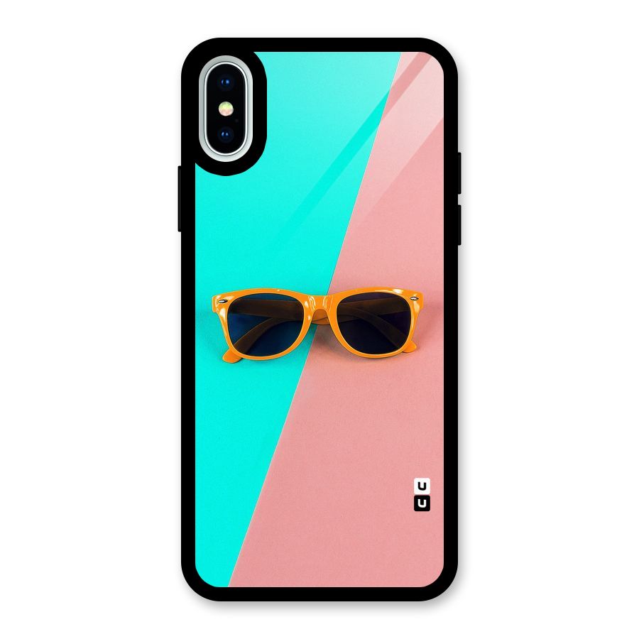 Minimal Glasses Glass Back Case for iPhone XS