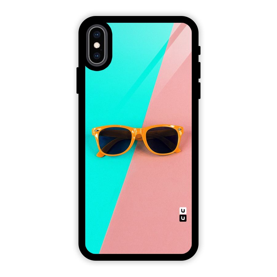 Minimal Glasses Glass Back Case for iPhone XS Max