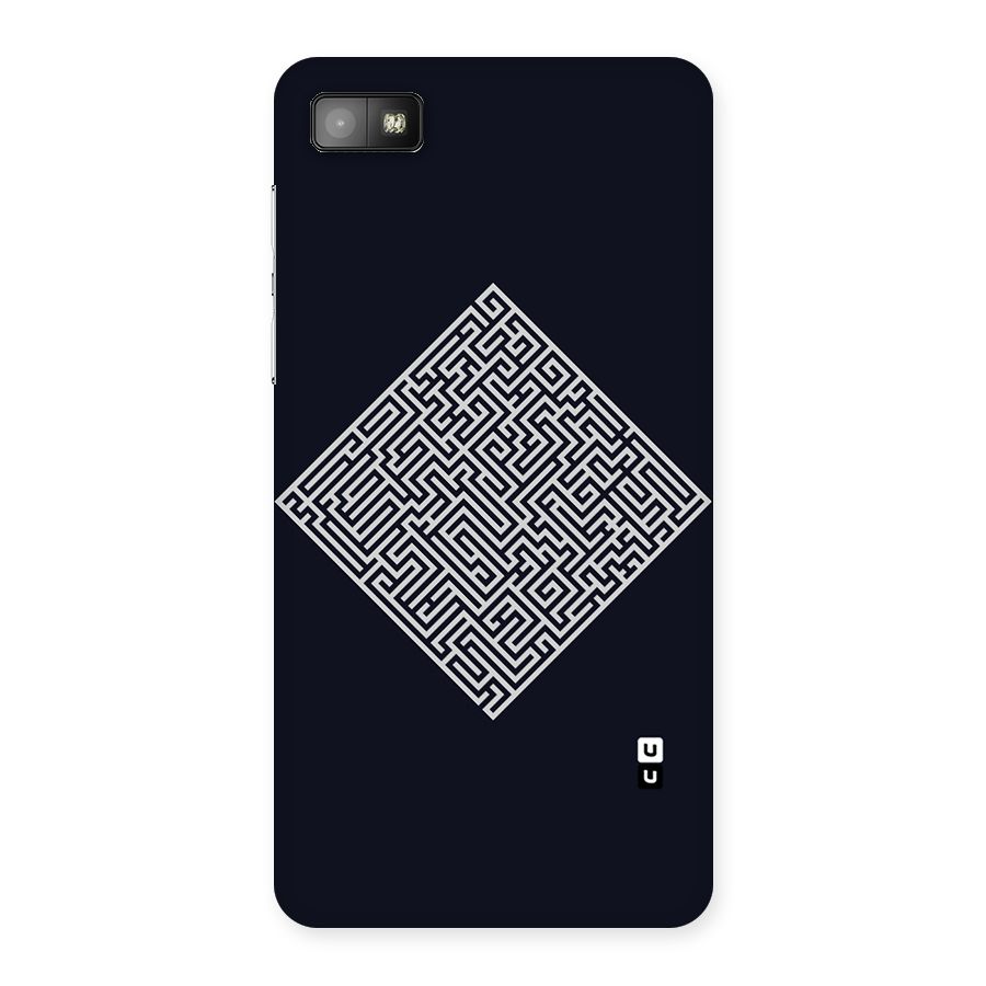 Minimal Maze Pattern Back Case for Blackberry Z10