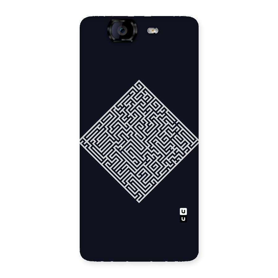 Minimal Maze Pattern Back Case for Canvas Knight A350