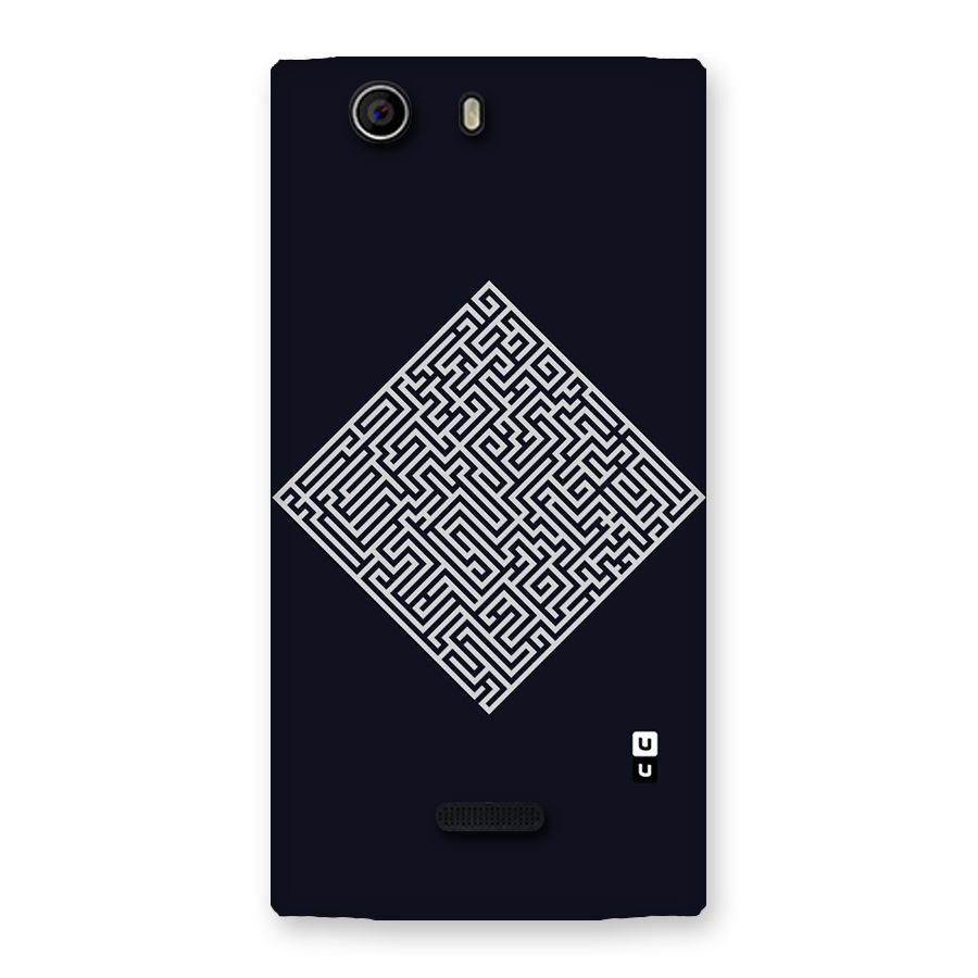 Minimal Maze Pattern Back Case for Canvas Nitro 2 E311