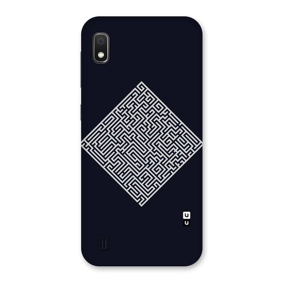 Minimal Maze Pattern Back Case for Galaxy A10